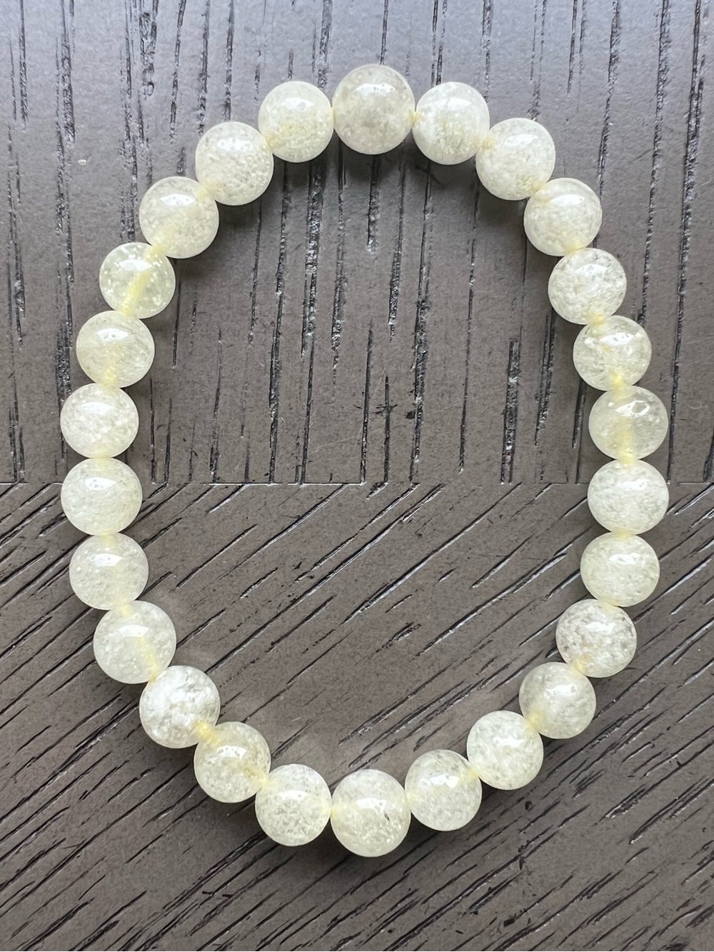 Libyan Desert Glass bracelet 7mm SIZE 6.5’